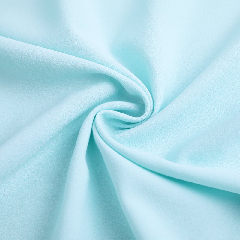Reactive Dyed Wrinkle Resistant Poly Rayon 4 Way Stretch Crepe Fabric For Suit And Pants