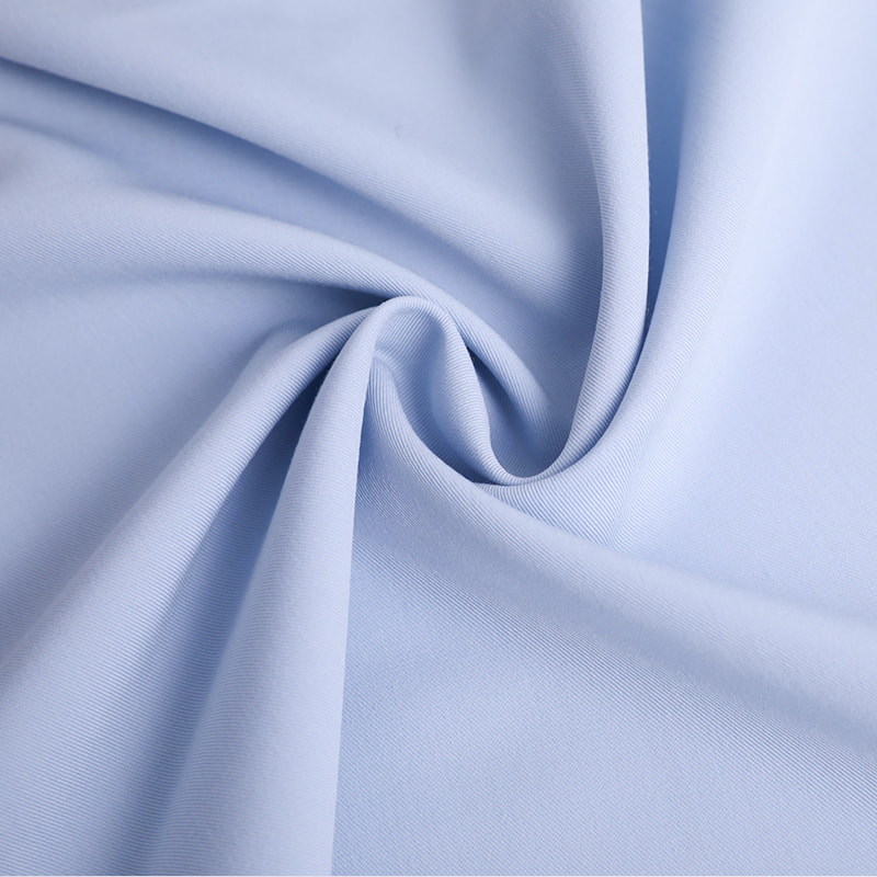 Soft Handfeeling Plain Dyed Polyester Rayon 4 Way Stretch Twill Fabric For Scrubs And Medical Uniforms