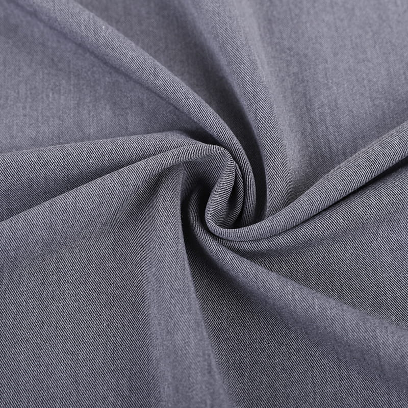 High Fastness Wrinkle Resistant Anti Pilling Poly Viscose Spandex Twill Fabric For Trousers Suit