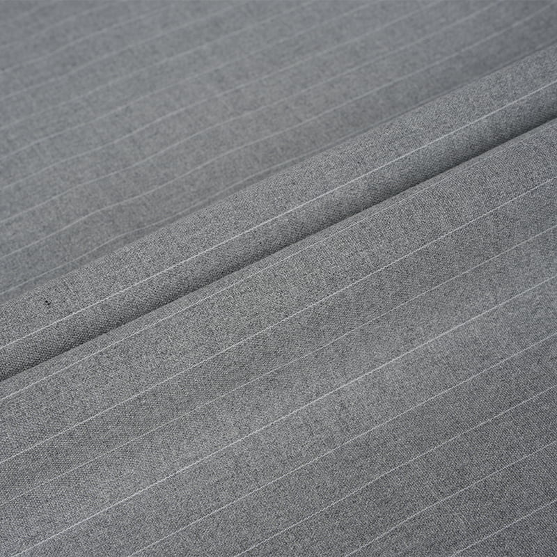 Customize Stripe Design Viscose/Poly Twill TR Spandex Fabric For Ladies's Suit And Uniforms