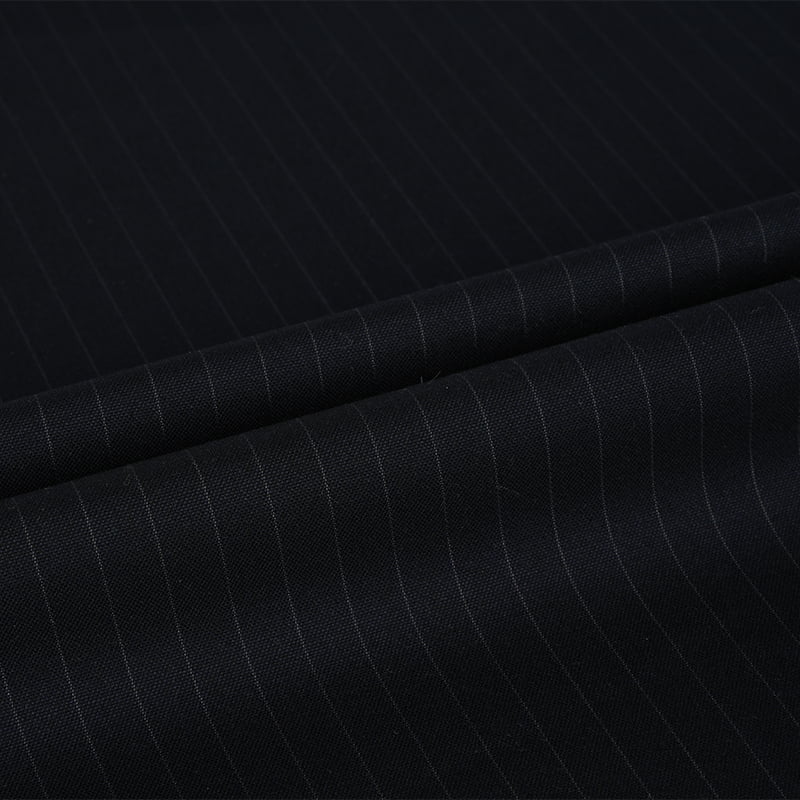 Top Dyed Customize Stripe Design Poly Rayon Spandex Woven Fabric For Suit And Uniforms