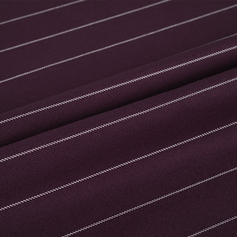 Customized Designs Polyester Viscose Stripe Suit Fabric With Spandex For Uniforms