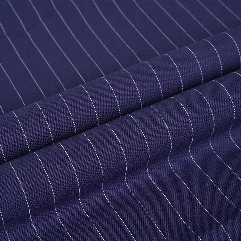 Colorful Polyester Viscose Stripe Suit Fabric With Spandex For Uniforms