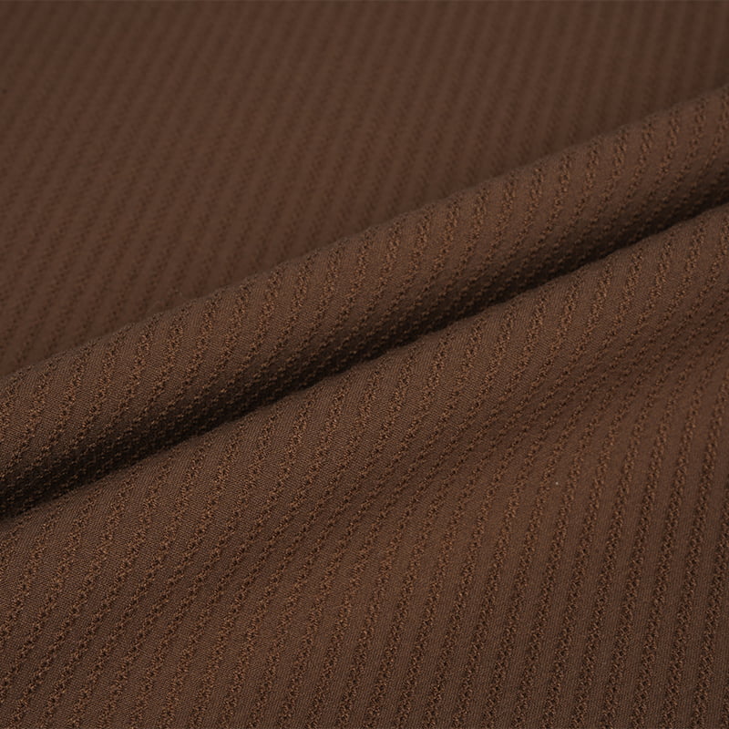 Top-dyed stretch twill for suiting fabric